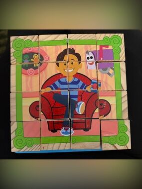 Melissa & Doug Blue’s Clues & You Wooden Cube Puzzle